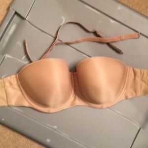 Fantasie 32E Strapless Bra Nude Removable Straps